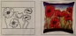 Gutta Seiden-Kissen Wild Poppies